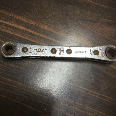 Mac ~ RW0810-2 ~ 12Pt  Ratchet Wrench ~ 1/4'' x 5/16'' ~ Made In USA ~