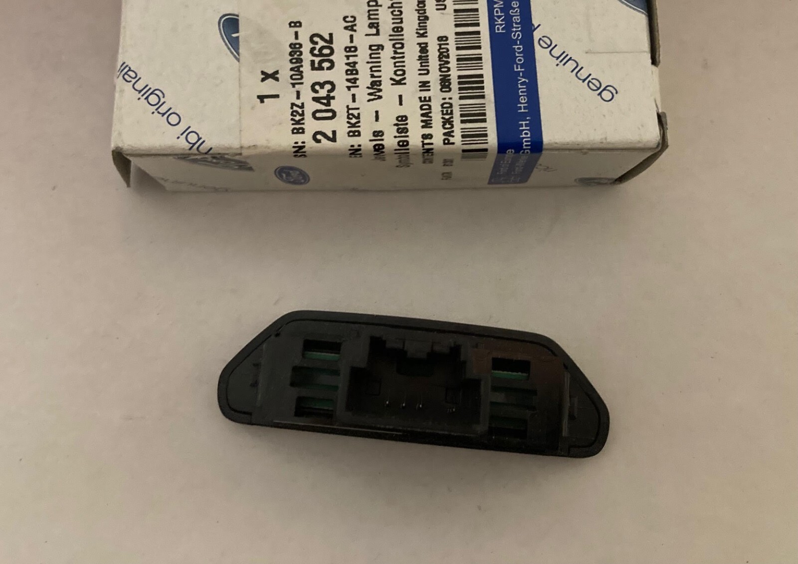 Genuine Ford Fiesta Mk7 Passenger Airbag Deactivation Switch 