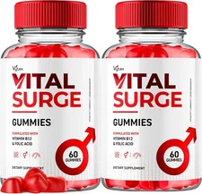 (2 Pack) Vital Surge Gummies - Performance & Boosts Energy  (120 Ct) EXP 12/25
