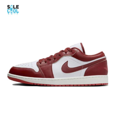 Nike Air Jordan 1AJ1 Low Lobster Sail Dune Red Men's Shoes FJ3459