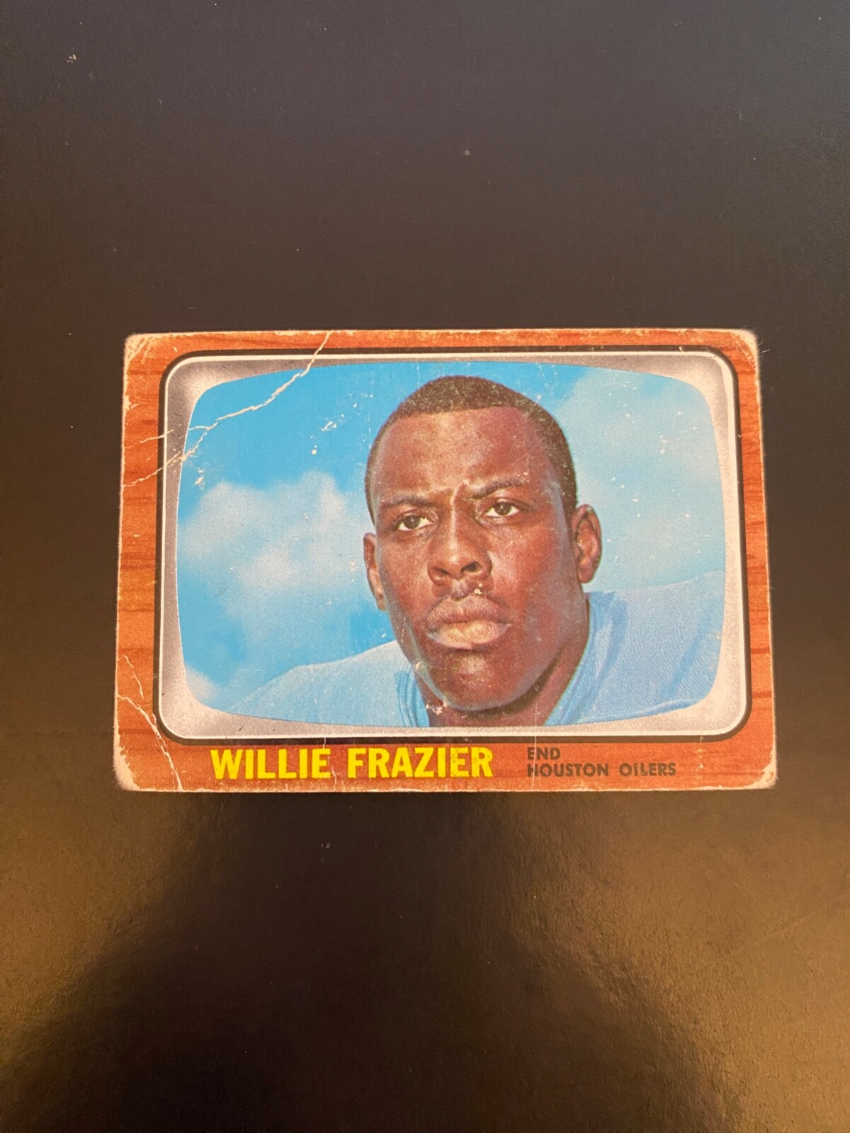 1966 TOPPS FOOTBALL #55 WILLIE FRAZIER!! $1 SHIPPING!!