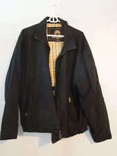 Weatherproof Garment Co Men's XL Jacket Zip Coat Poly Blend Black