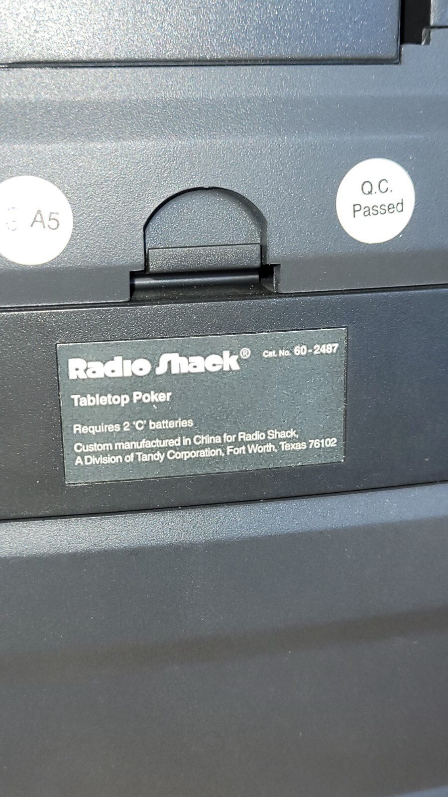 Vintage Radio Shack Royal Flush Electronic Casino TESTED WORKS 60-2487