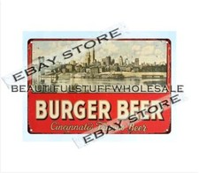 rustic bars BEER SELF FRAMED tin sign home kitchen artwork living room