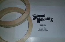 Plywood Speaker / Spacer Rings, 5 1/4"  18MM (.71") Thick One Pair Made In USA