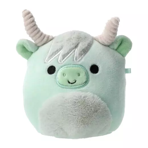 Original Squishmallows **IVER the MINT GREEN COW 4.5 MINI PLUSH