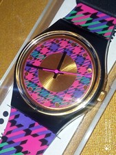 SWATCH GENT 1992 TWEED GB147 NUOVO PERFETTO FUNZIONANTE VINTAGE