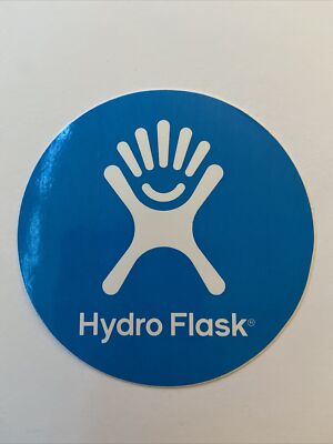 Hydroflask Water Bottle Logo Decorative Sticker Blue White