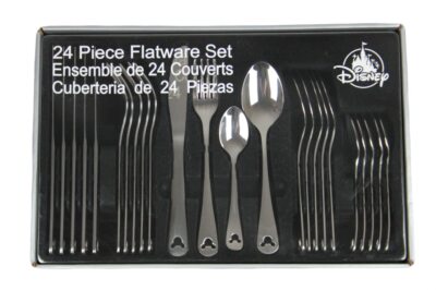 Mickey Mouse 24 Piece Flatware Set Stainless Steel Disney Theme Parks Magic