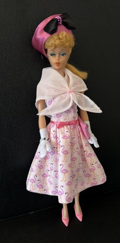 Vintage Barbie Doll Clone Dress & Coat Clothing Hand Made Custom Set - Picture 10 of 22
