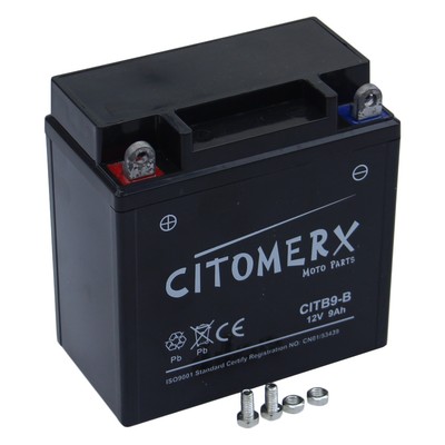 BATTERIE Gel-Batterie 6H2P 12V 9AH für Honda CB 250 RS, RSZ MC02 Bj. 80-84