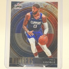 Paul George 2020-21 Panini Select #37 Select Numbers Insert Los Angeles Clippers