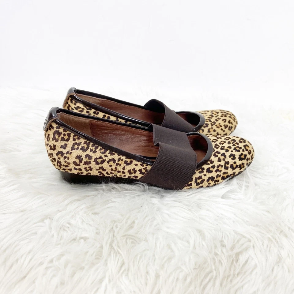 Donald J Pliner 6 M Mujer Estampado Guepardo Pelo de becerro Mary Jane Planos Foto 2 de 4