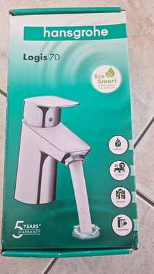 Hansgrohe Logis 70 Einhebel-Waschtischarmatur Chrom EcoSmart AirPower Waste Set