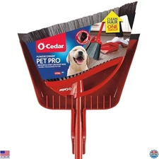 O-Cedar Pet Pro Broom & Dustpan Combo | Sweeps 99% Pet Hair & Captures 3X Fur