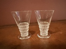 Pair Of Lalique Bourgueil 3in Cordials SIGNED RARE 1930's