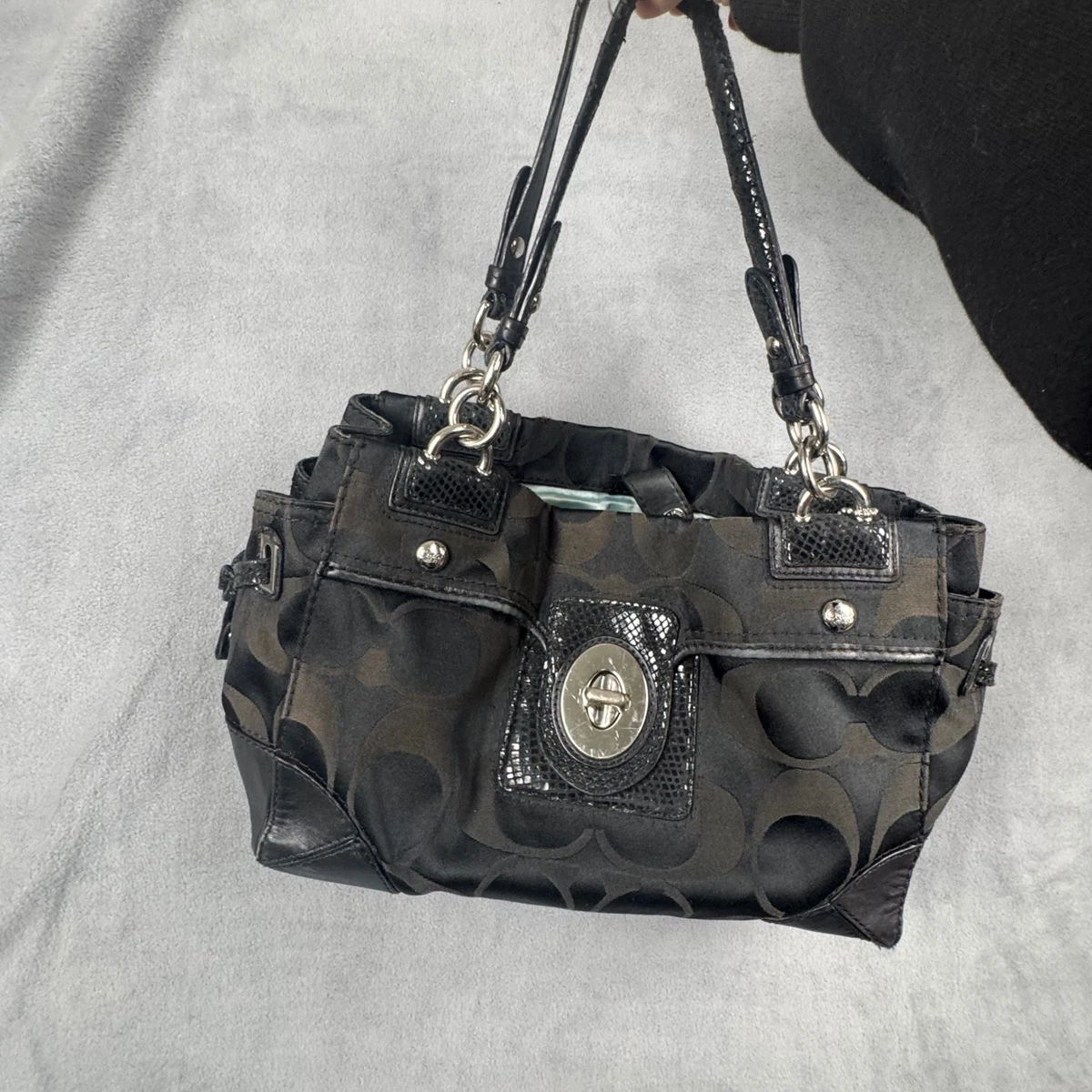 Coach Black Signature for sale - eBay