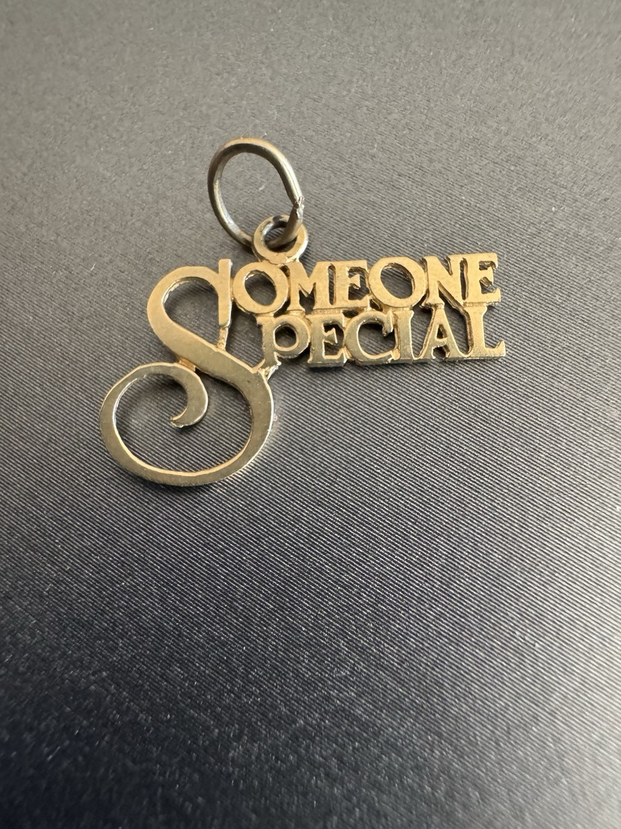 Vintage 14k Yellow Gold Someone Special Charm Pendant