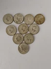 Lot Of 10 Kennedy 40% Silver Half Dollars (E)