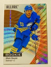 2023/24 Allure Matt Savoie Rookie Orange Slice Card SP Oilers Chrome RC