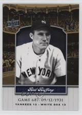 2008 Upper Deck Yankee Stadium Legacy Red Ruffing #YSL687 HOF 05k6