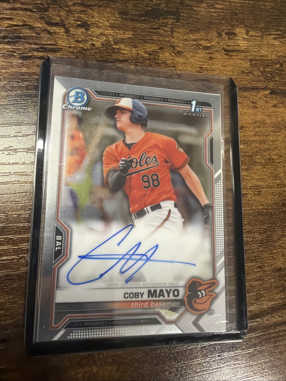 2021 Bowman - Chrome Prospects Autographs Coby Mayo #CPA-CMA (AU, RC)