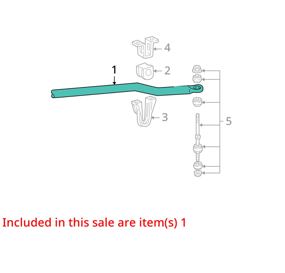 Barra estabilizadora delantera Ford Mustang 2003 tracción trasera OEM 136 k millas - LKQ423683643 Foto 4 de 4