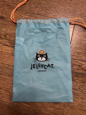 Jellycat London blau offizieller Kordelzug Staubbeutel authentisch klein 27 cm x 19 cm 