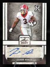 Zamir White 2022 Leaf Ultimate Draft Football Auto card #BA-ZW1 Georgia Raiders