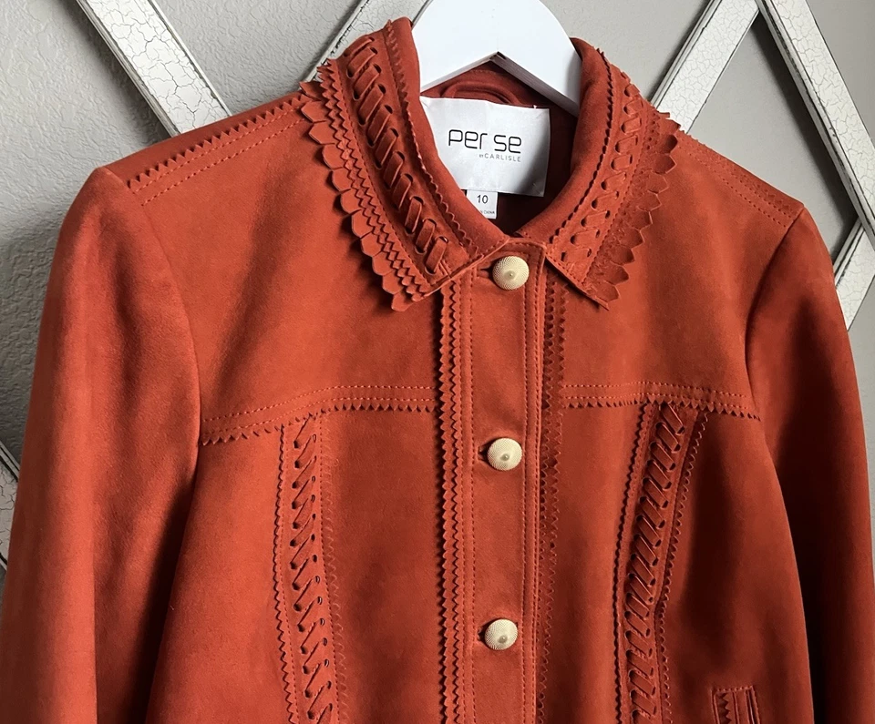 Camiseta sin mangas y chaqueta de gamuza Per Se by Carlisle para mujer M 10 de cachemir Foto 3 de 4