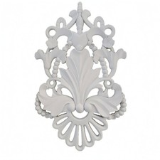 Durchbrochenes Wandornament Kunststoff Medaillonf&ouml;rmiger Wandschmuck Vintage