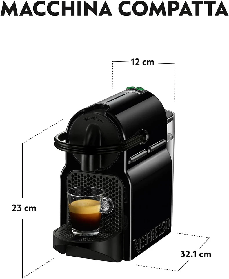 De'Longhi Nespresso Inissia EN80.B | Macchina Caffè Espresso Capsule, 1260W - Immagine 4 di 4