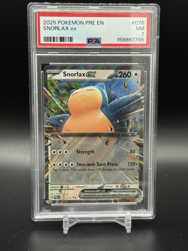 Snorlax ex graded PSA 7 for sale on eBay