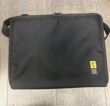 Vtg Case Logic 30 CD Padded Zippered Carry Travel Storage Case w/ Strap Black