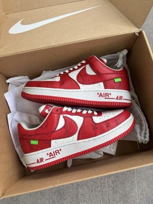 Size 8 - Nike Louis Vuitton x Air Force 1 Low White Red