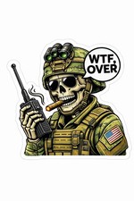 Wtf Over Radio Sticker Decal Hard Hat Military Police Tactical Car Bumper Wtf Over Radio Sticker Decal Hard Hat Military Police Tactical Car Bumper