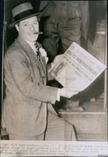 Vintage George Jessel Leaves Palm Beach; Wife Fears Harm Courts Wirephoto 7X9