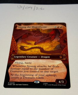 Magic the Gathering MTG Smaug the Magnificent x1 Showcase Card NM/M Hobbit