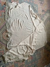 Vintage Shawl 27x60  Scarf Large Floral Lace