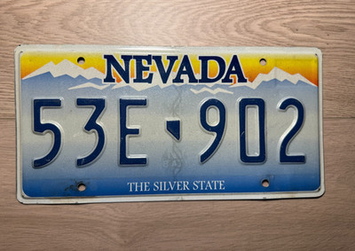 USA Kennzeichen Nummernschild License Plate Nevada The Silver State