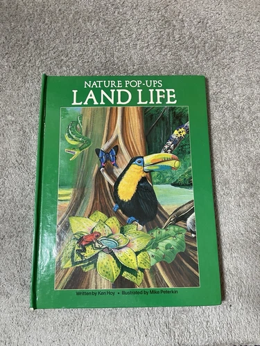 Nature Pop-ups:  Land Life, by Ken Hoy, 1990, Hardcover Book,