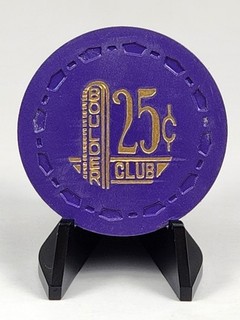 BOULDER CLUB CASINO CHIP $0.25 LAS VEGAS NEVADA CR#22 RATED O ($150 $174) 1957