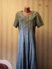 Women Edition Interio Dress Blue Cotton L