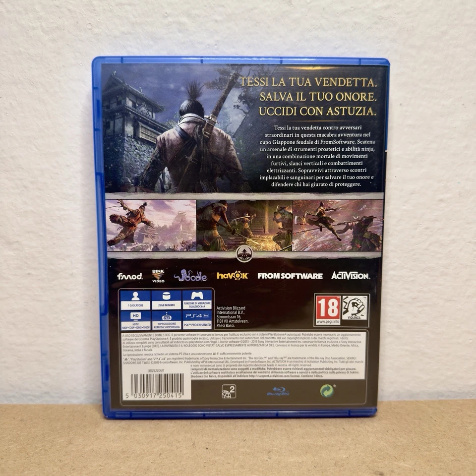 Sekiro: Shadows Die Twice Sony PS4 | Nuovo | Disco A Specchio | PAL ITA - Immagine 2 di 4