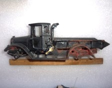 Antique 10.5 Inch Cast Iron Red Baby International Dump Truck Arcade 1930s
