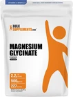 BulkSupplements Magnesium Glycinate Powder - 2.2g per Serving