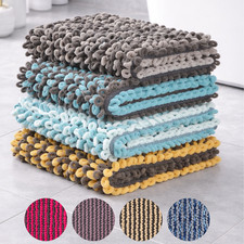 Image of Large Bath Mat Thick Loops Quality Absorbent 50x80cm Premium Luxury Bathmat