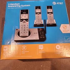 sealed AT T Telephone, CL82307 D6, 3-Handset Answering System, NIB