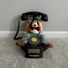 Disney Telemania Goofy Animated Talking Landline Corded Telephone w/Caller ID