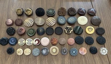 Lot of 50 Vintage 1930s 40s Large Coat Dress Buttons Lot Z